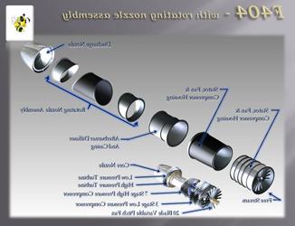 F404 With Rotating Nozzle Assembly