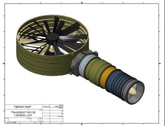 GE J-85 Turboshaft Full Assembely